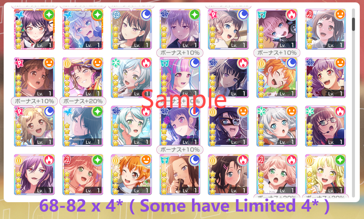 BanG Dream JP【3 Chainsaw+2 Tensura 5⭐️】💎223,500+ Gems💎30-31x5⭐️68-82x4⭐️ Bandori starter【INSTANT SEND】