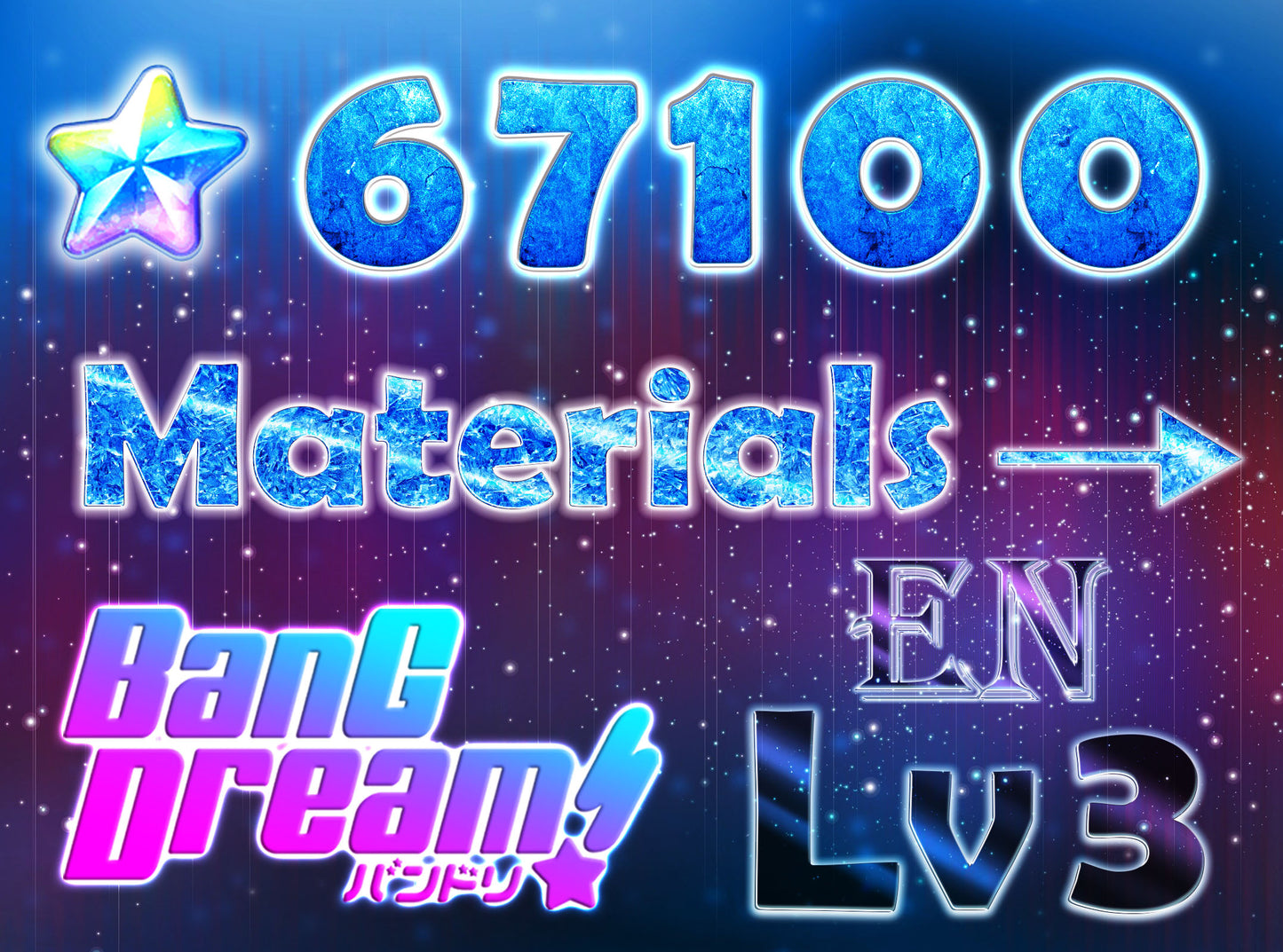 BanG Dream EN 💎67,100+ Gems💎 Bandori starter【INSTANT SEND】