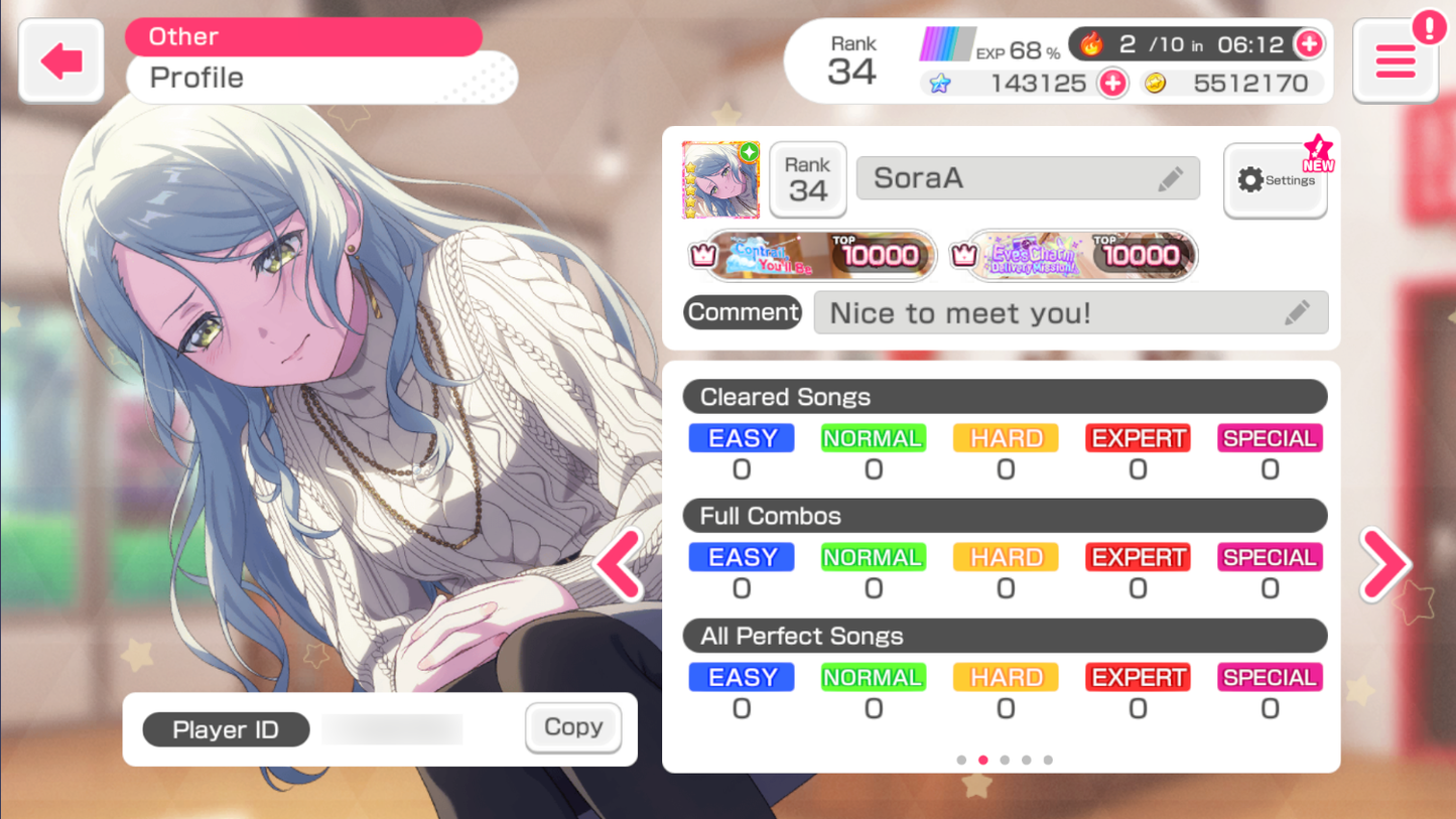 BanG Dream EN💎143,125 Gems💎 35 x5⭐️ 48 x4⭐️ Bandori starter【INSTANT SEND】