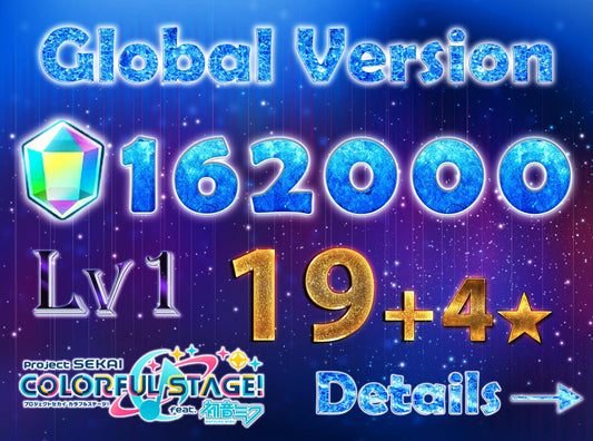 Project Sekai EN💎162-164K Gems💎19-20 x4⭐️ starter Rank 1【INSTANT SEND】