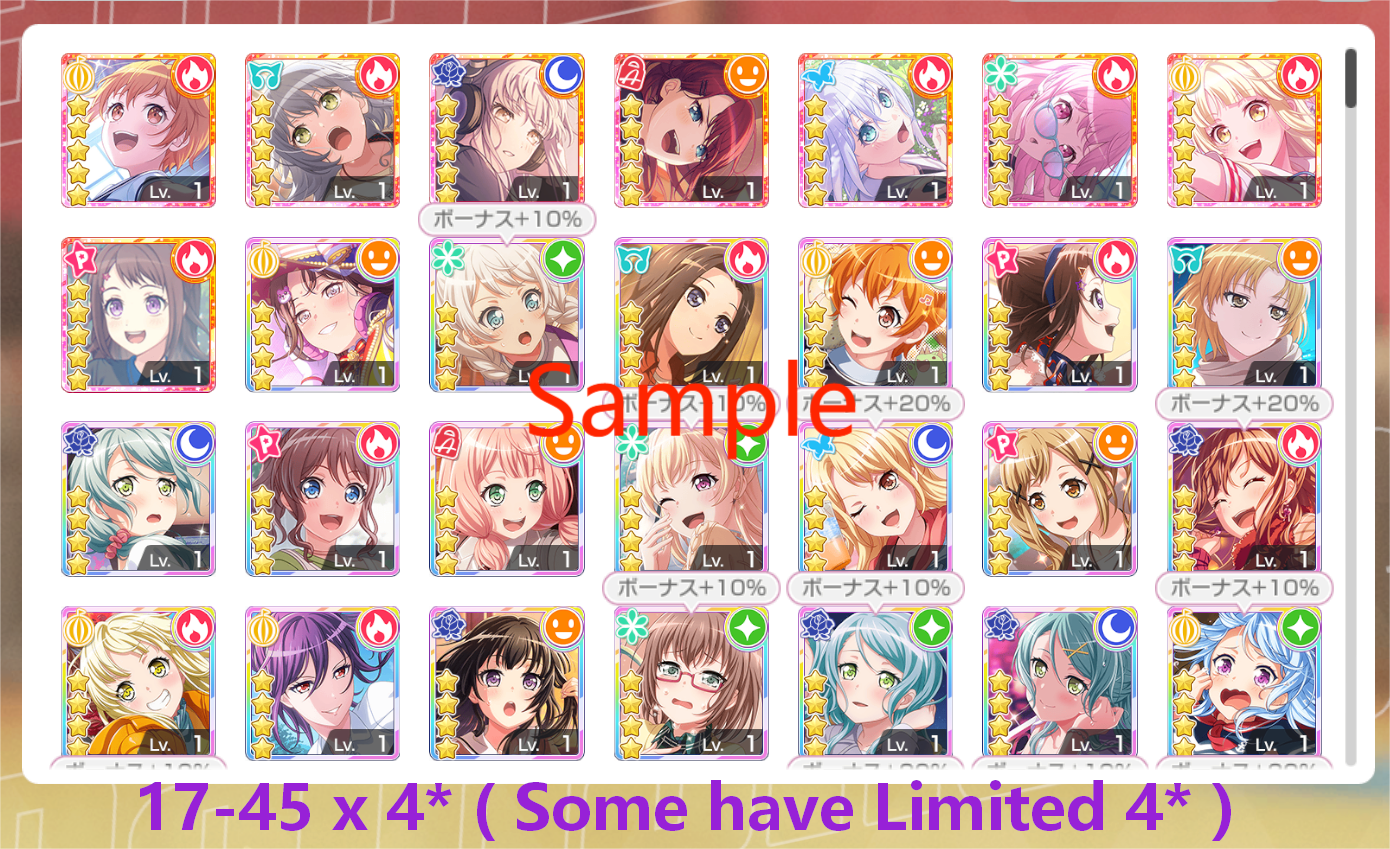 【Buy 1 Get 1 Free】BanG Dream JP 💎175-178K Gems💎5-17 x5⭐️ 17-45 x4⭐️ Bandori starter【INSTANT SEND】