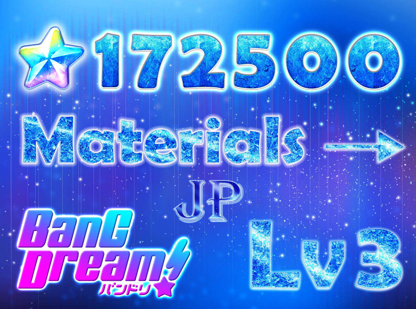 BanG Dream JP 💎172,500+ Gems💎Bandori starter【INSTANT SEND】