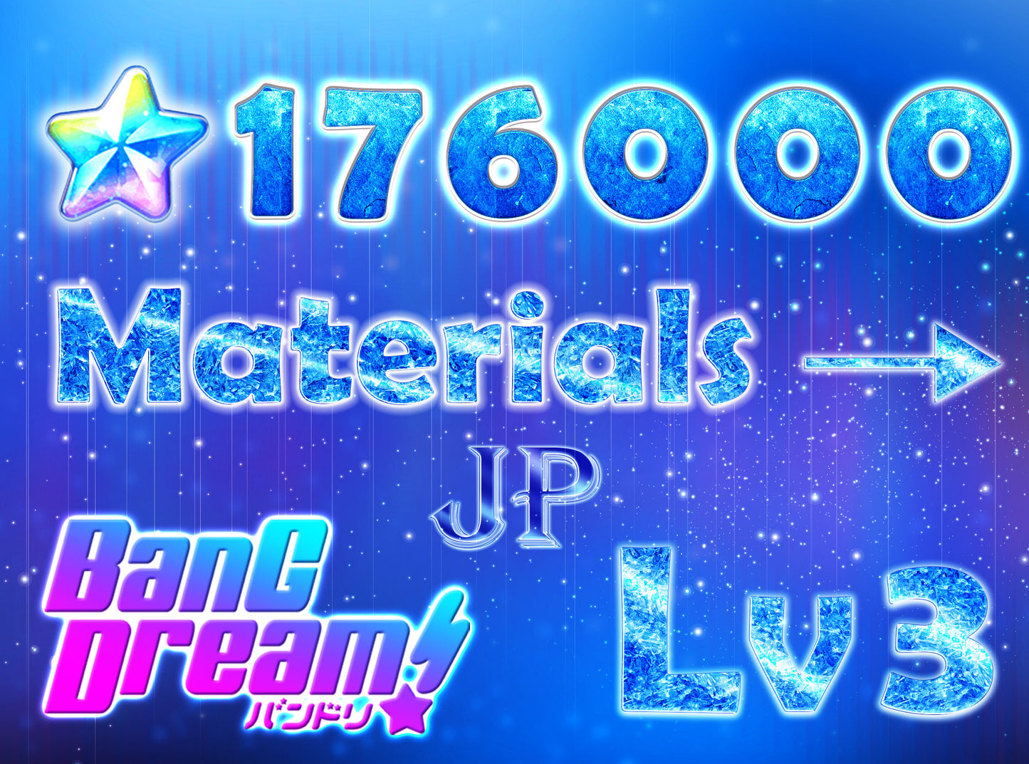 BanG Dream JP 💎176,000+ Gems💎Bandori starter【INSTANT SEND】