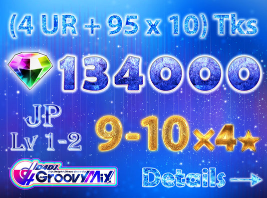 【Clearance】D4DJ Groovy Mix JP💎134,000+ Gems💎9-10 x4⭐️ starter【INSTANT SEND】