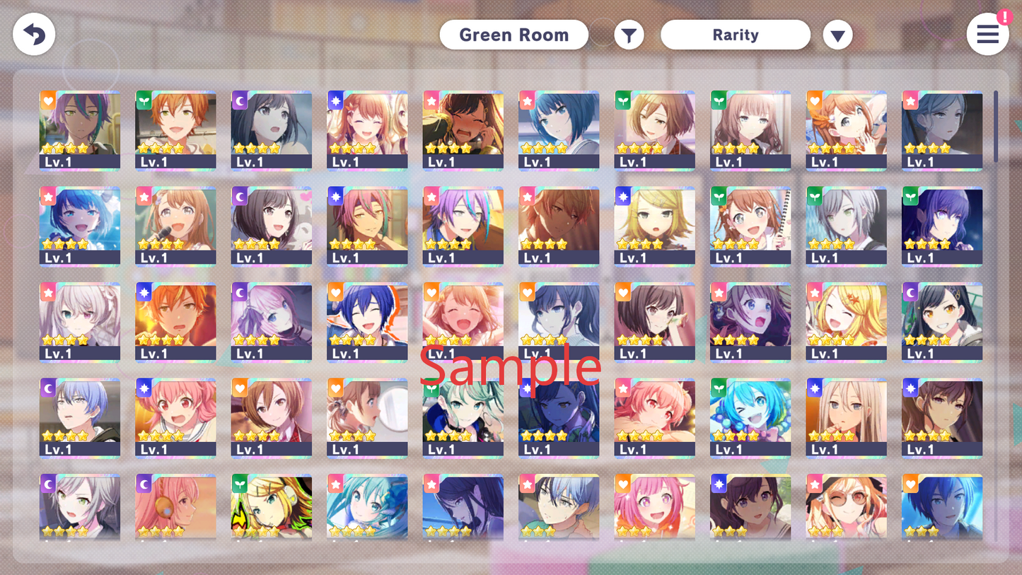 Project Sekai EN💎177,000+ Gems💎45-52 x4⭐️ starter Rank 1 FARMED【INSTANT SEND】