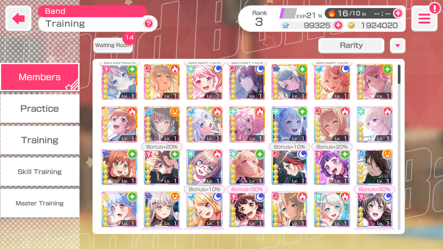 【3 Monica 3 Aya 5⭐️】BanG Dream EN💎99,325 Gems💎 11 x5⭐️ 23 x4⭐️ Bandori starter【INSTANT SEND】
