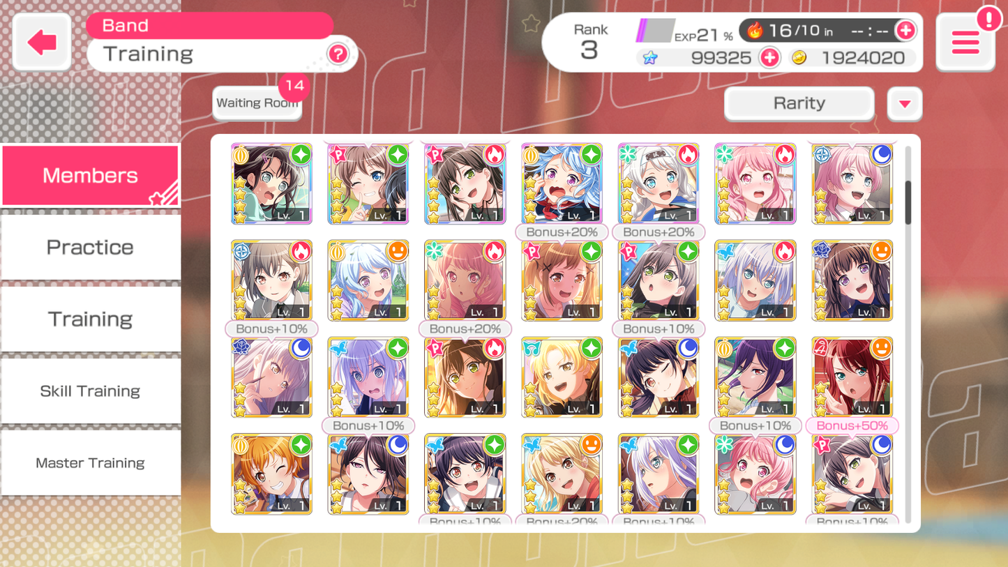 【3 Monica 3 Aya 5⭐️】BanG Dream EN💎99,325 Gems💎 11 x5⭐️ 23 x4⭐️ Bandori starter【INSTANT SEND】