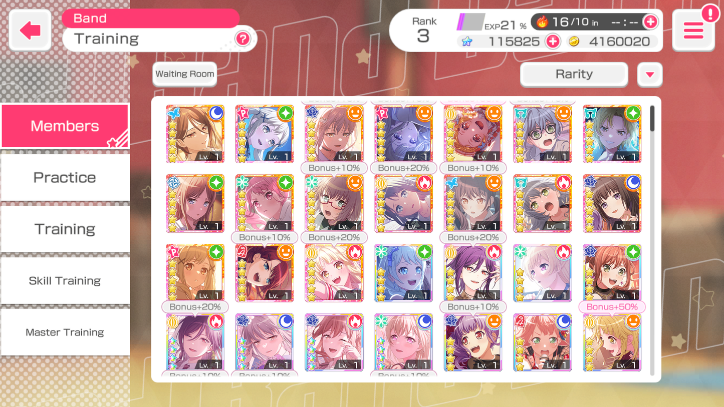 【3 RAS 2 Monica 5⭐️】BanG Dream EN💎115,825 Gems💎 17 x5⭐️ 33 x4⭐️ Bandori starter【INSTANT SEND】