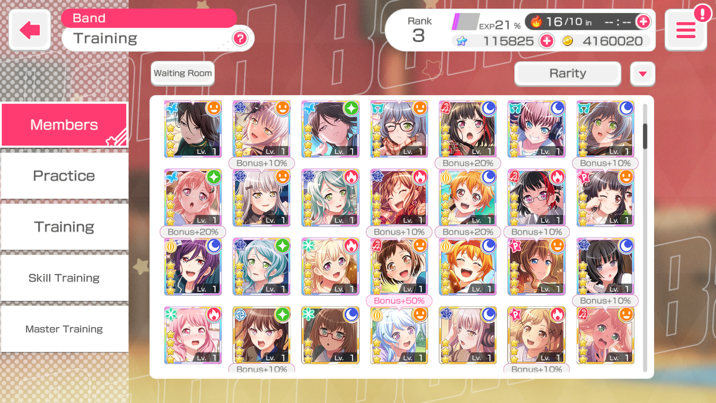 【3 RAS 2 Monica 5⭐️】BanG Dream EN💎115,825 Gems💎 17 x5⭐️ 33 x4⭐️ Bandori starter【INSTANT SEND】