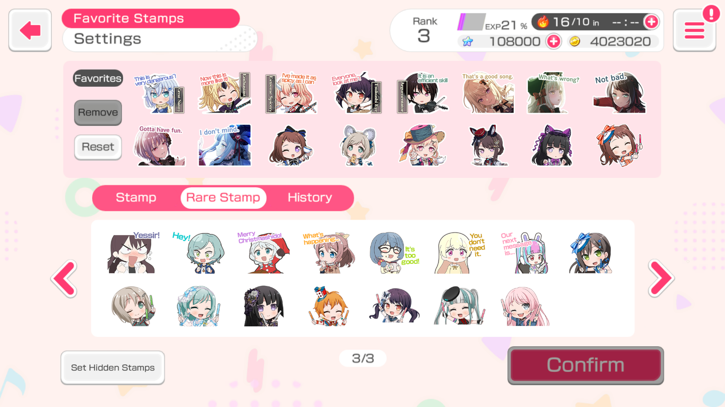 【3 RAS 3 Monica 5⭐️】BanG Dream EN💎108,000 Gems💎 20 x5⭐️ 41 x4⭐️ Bandori starter【INSTANT SEND】