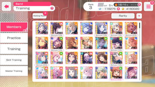 【3 RAS 3 Monica 2 MyGo 5⭐️】BanG Dream EN💎116,275 Gems💎 24 x5⭐️ 30 x4⭐️ Bandori starter【INSTANT SEND】