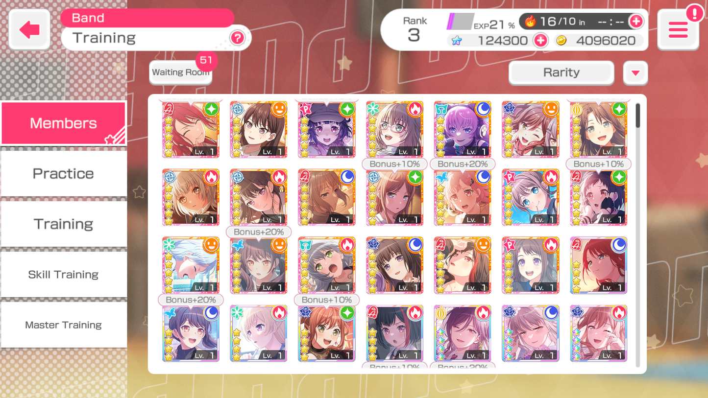【4 MyGo 2 RAS 2 Monica 5⭐️】BanG Dream EN💎124,300 Gems💎 20 x5⭐️ 38 x4⭐️ Bandori starter【INSTANT SEND】