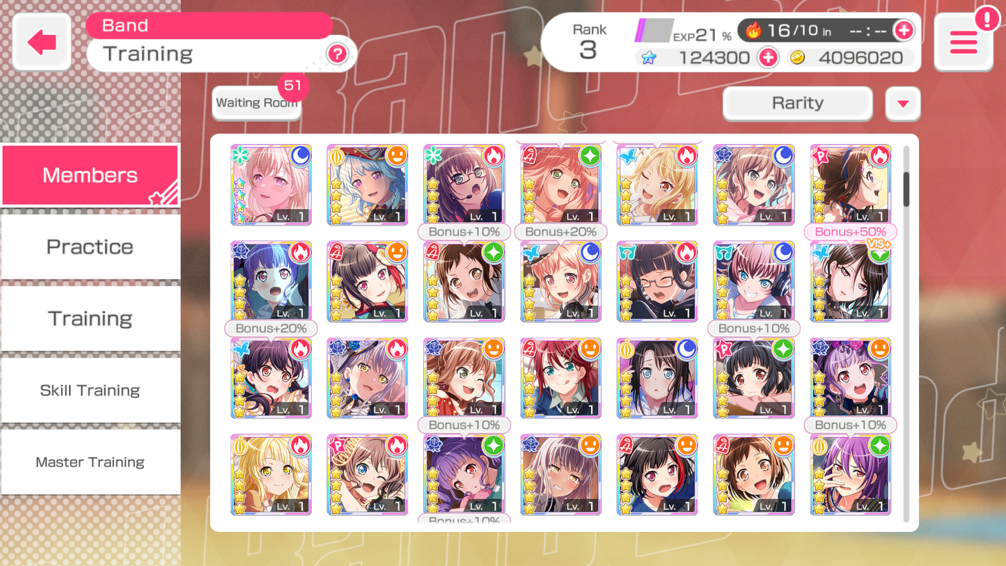 【4 MyGo 2 RAS 2 Monica 5⭐️】BanG Dream EN💎124,300 Gems💎 20 x5⭐️ 38 x4⭐️ Bandori starter【INSTANT SEND】
