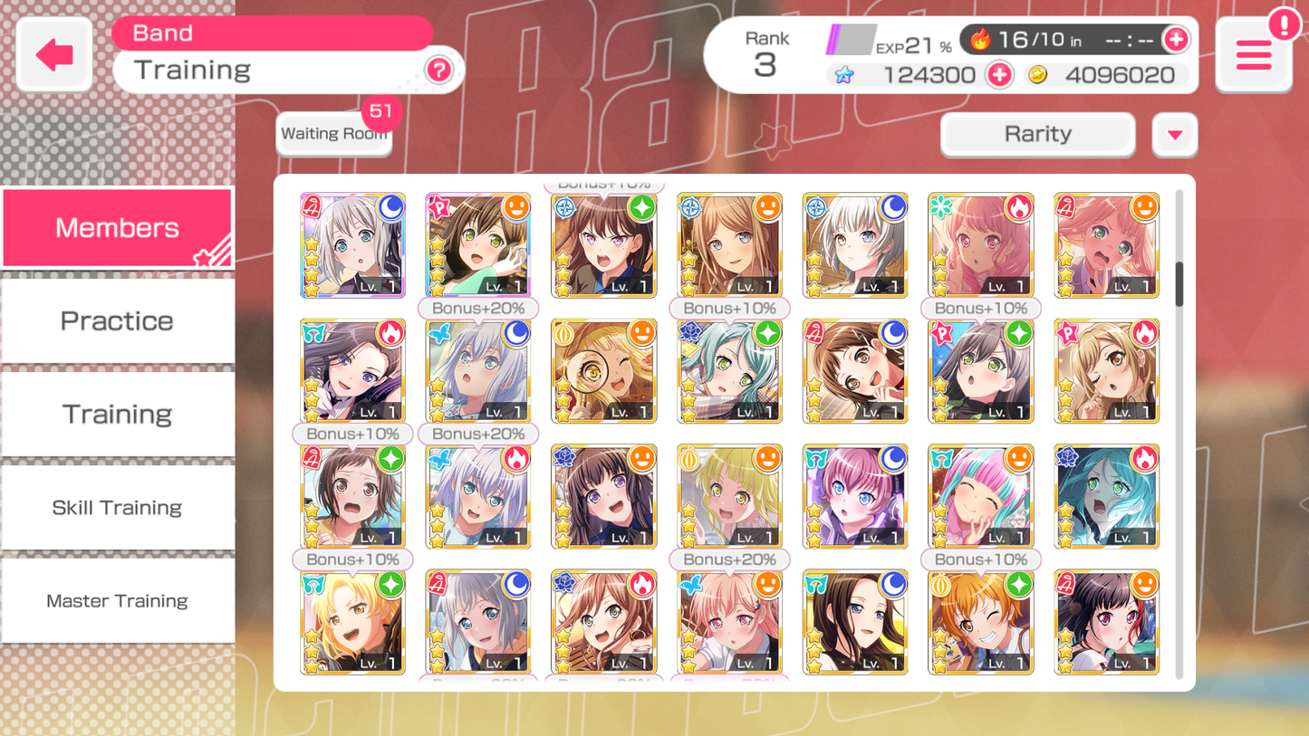 【4 MyGo 2 RAS 2 Monica 5⭐️】BanG Dream EN💎124,300 Gems💎 20 x5⭐️ 38 x4⭐️ Bandori starter【INSTANT SEND】