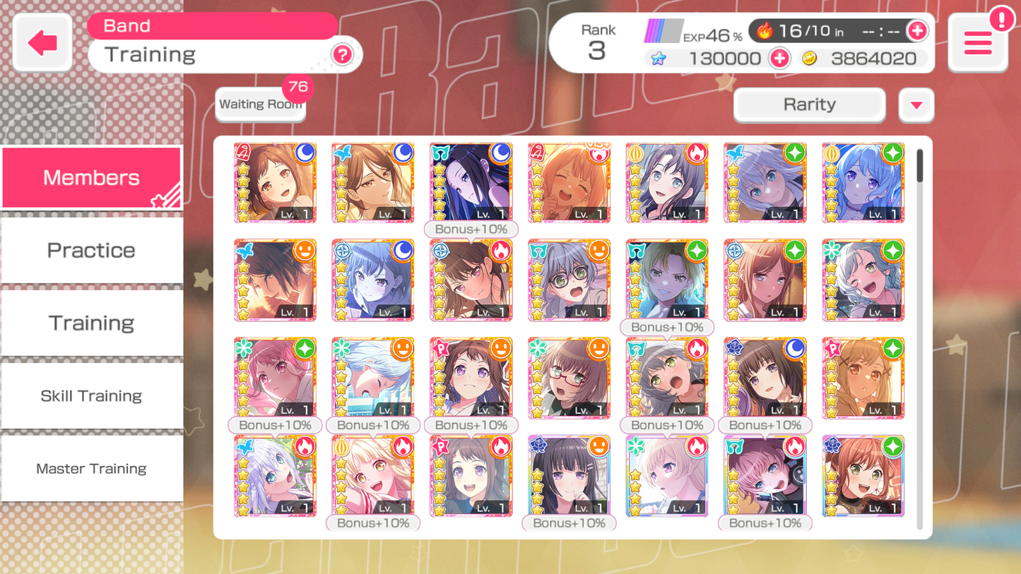 【4 Monica 3 MyGo 3 RAS 5⭐️】BanG Dream EN💎130,000 Gems💎 24 x5⭐️ 48 x4⭐️ Bandori starter【INSTANT SEND】