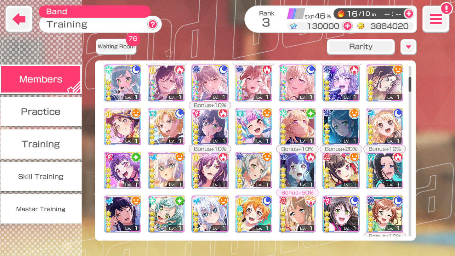 【4 Monica 3 MyGo 3 RAS 5⭐️】BanG Dream EN💎130,000 Gems💎 24 x5⭐️ 48 x4⭐️ Bandori starter【INSTANT SEND】