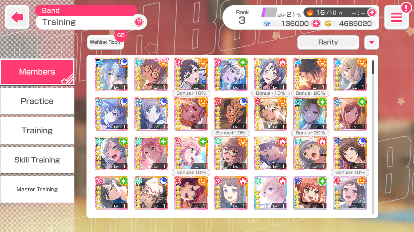 【3 MyGo 3 Monica 3 RAS 5⭐️】BanG Dream EN💎136,000 Gems💎 25 x5⭐️ 29 x4⭐️ Bandori starter【INSTANT SEND】