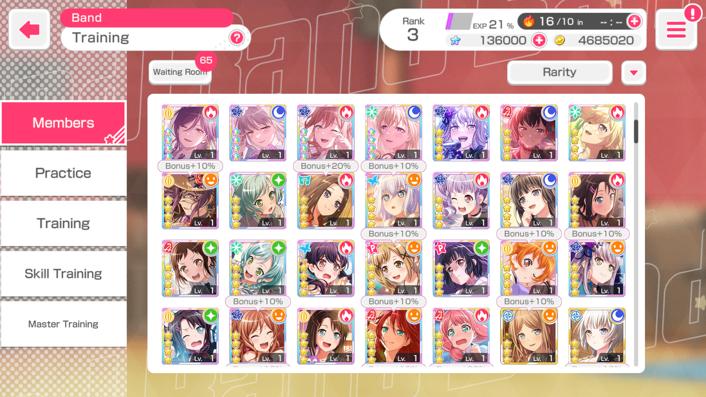 【3 MyGo 3 Monica 3 RAS 5⭐️】BanG Dream EN💎136,000 Gems💎 25 x5⭐️ 29 x4⭐️ Bandori starter【INSTANT SEND】