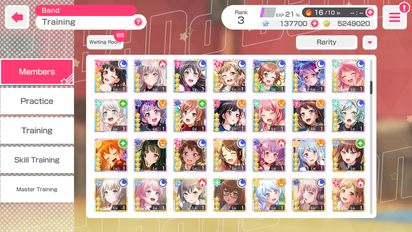 【10 RAS+Monica+Roselia 5⭐️Limited 4⭐️ Tomori】BanG Dream EN💎137,700 Gems💎 25 x5⭐️ 51 x4⭐️ Bandori starter【INSTANT SEND】