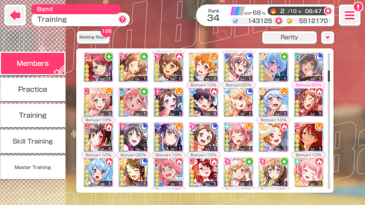 BanG Dream EN💎143,125 Gems💎 35 x5⭐️ 48 x4⭐️ Bandori starter【INSTANT SEND】