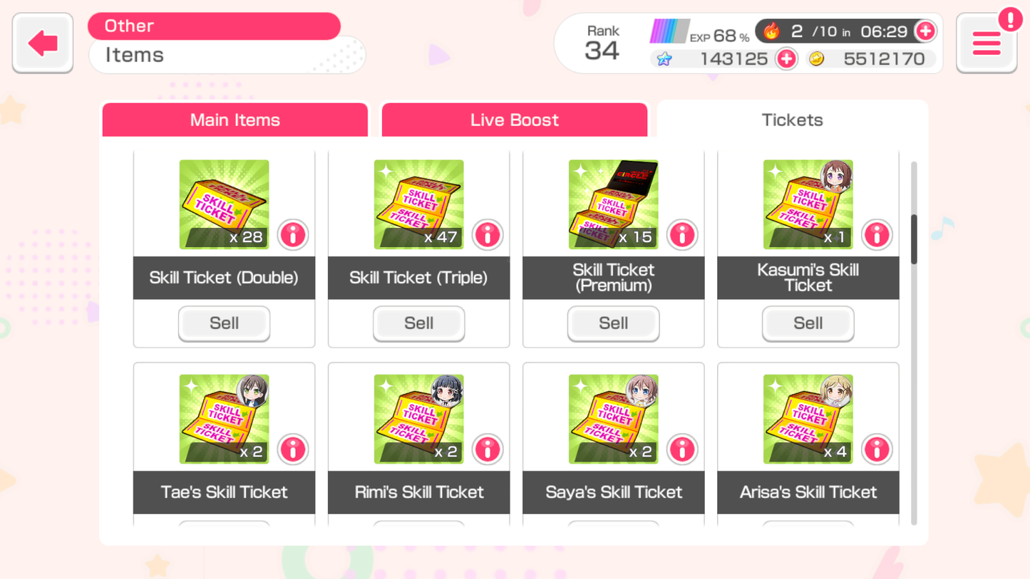BanG Dream EN💎143,125 Gems💎 35 x5⭐️ 48 x4⭐️ Bandori starter【INSTANT SEND】